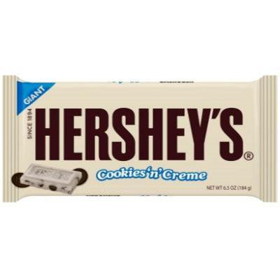 TAVOLETTA DI CIOCCOLATO COOKIES 'N' CREME GIGANTE - HERSHEY'S - Snack Americani