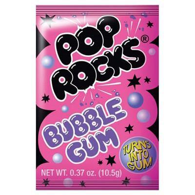 POP ROCKS CARAMELLE FRIZZANTI GUSTO BUBBLE GUM - Snack Americani