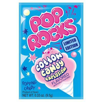 POP ROCKS CARAMELLE FRIZZANTI GUSTO ZUCCHERO FILATO - Snack Americani