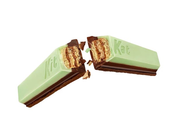 Kit Kat menta e cioccolato fondente